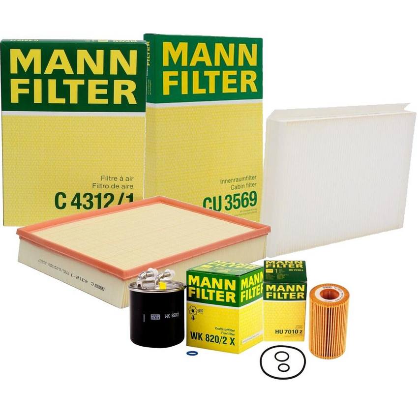 Mercedes Air / Cabin Air / Fuel / Engine Oil Filter Kit - MANN-FILTER 3730633KIT